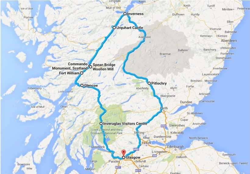 Route Highlands 18.04.2014