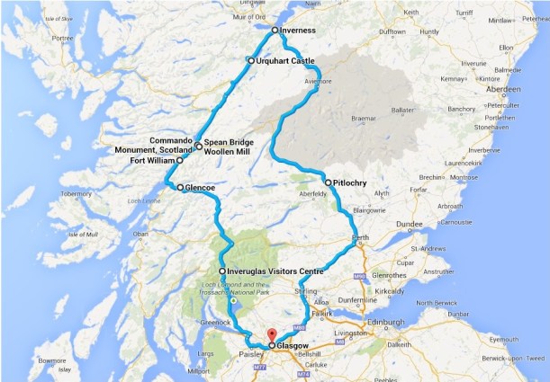 Route Highlands 18.04.2014