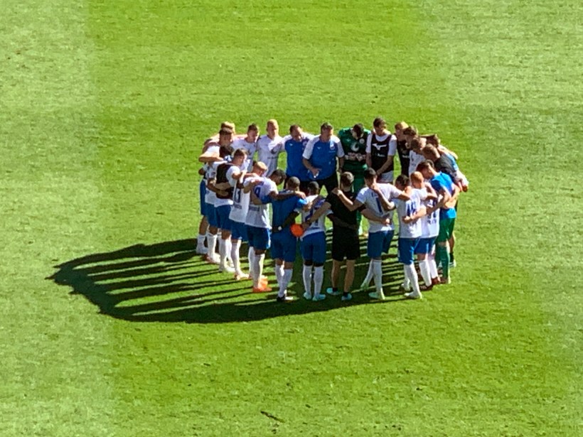 Mannschaftskreis der Spieler von Hansa Rostock